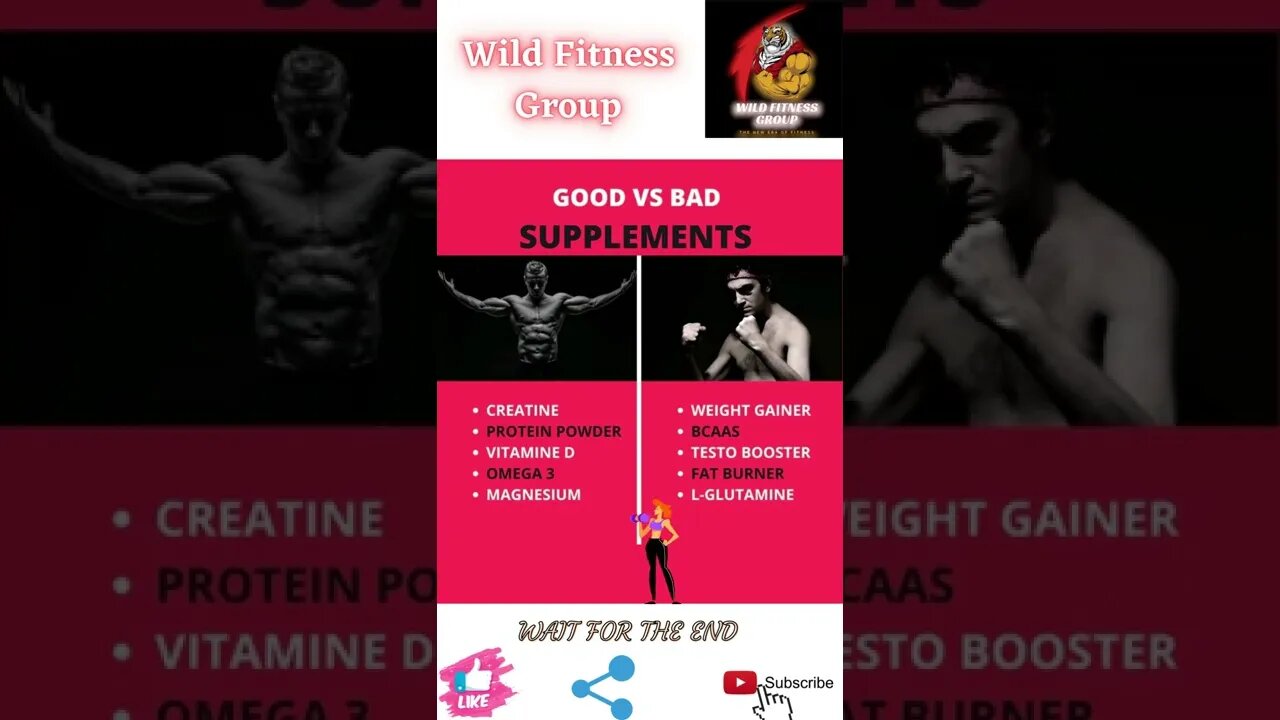 🔥Good vs bad supplements🔥#shorts🔥#wildfitnessgroup🔥13 April 2022🔥