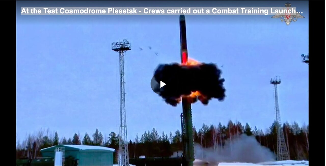 At the Test Cosmodrome Plesetsk - Crews carried out a Combat Training Launch