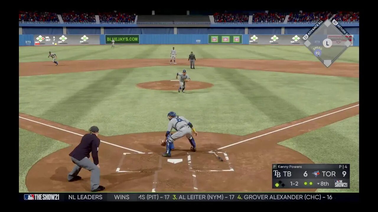 #MLBHistoricFranchise: Stars/TB 75-69 (Steadman) at Blue Jays 81-63 (Clemens)
