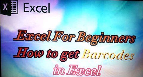 How to get Barcodes in Excel