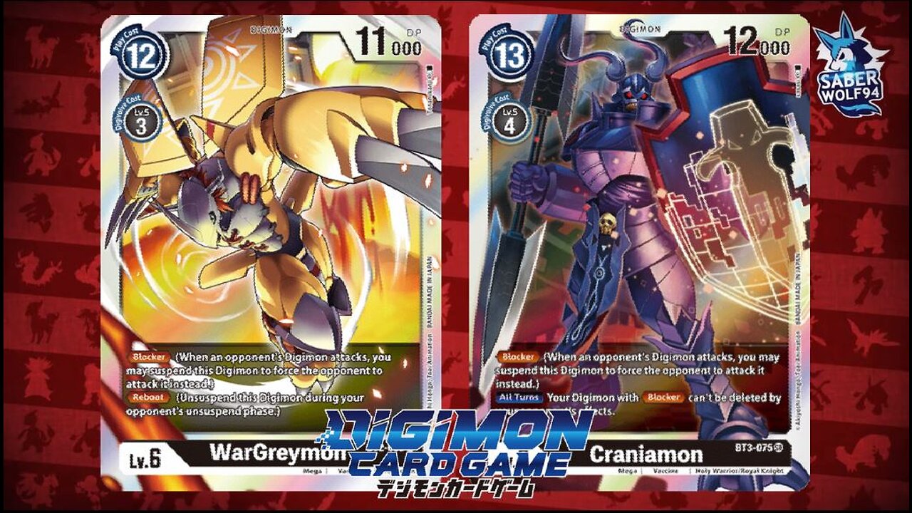 Digimon Budget WarGreymon Craniamon Black Blocker Deck! Under $30!!