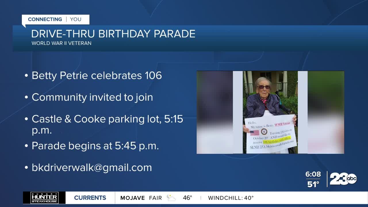 Help celebrate Kern County World War II veteran Betty Petrie's 106th birthday