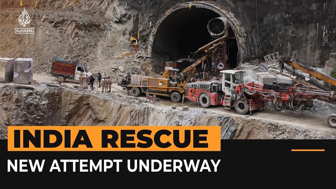 New attempts made to free trapped Indian tunnel workers