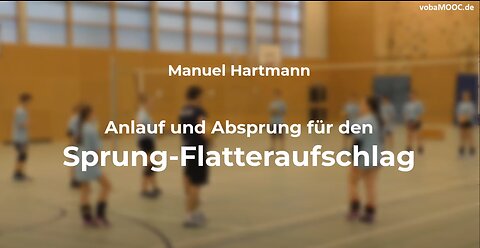 Anlauf und Absprung für Sprung-Flatteraufschlag - Manuel Hartmann