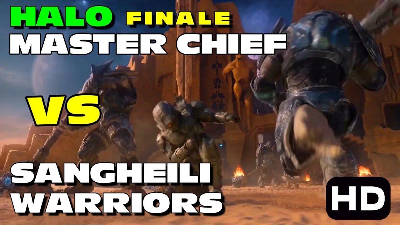 Halo Fearless Master Chief Brutal Fight With Sangheili Warriors On The Planet Aspero S01 E09 Finale