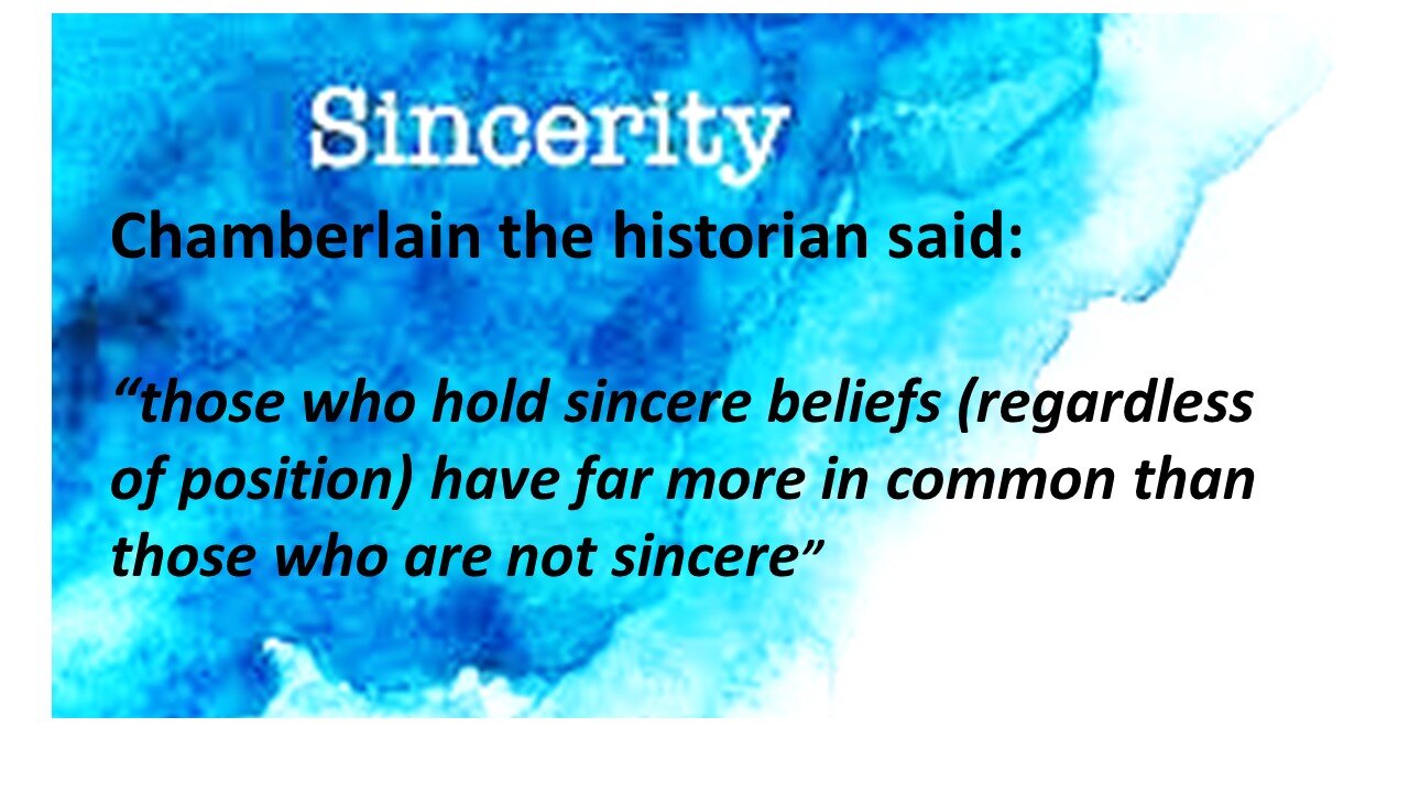 Sincerity