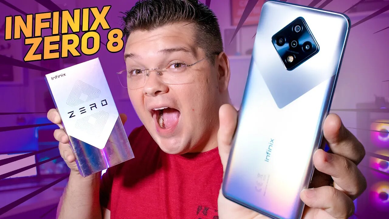 Infinix Zero 8 - XIAOMI e REALME que se CUIDEM!! 8GB RAM 128GB, 90Hz por R$ 1000,00!! Unboxing!