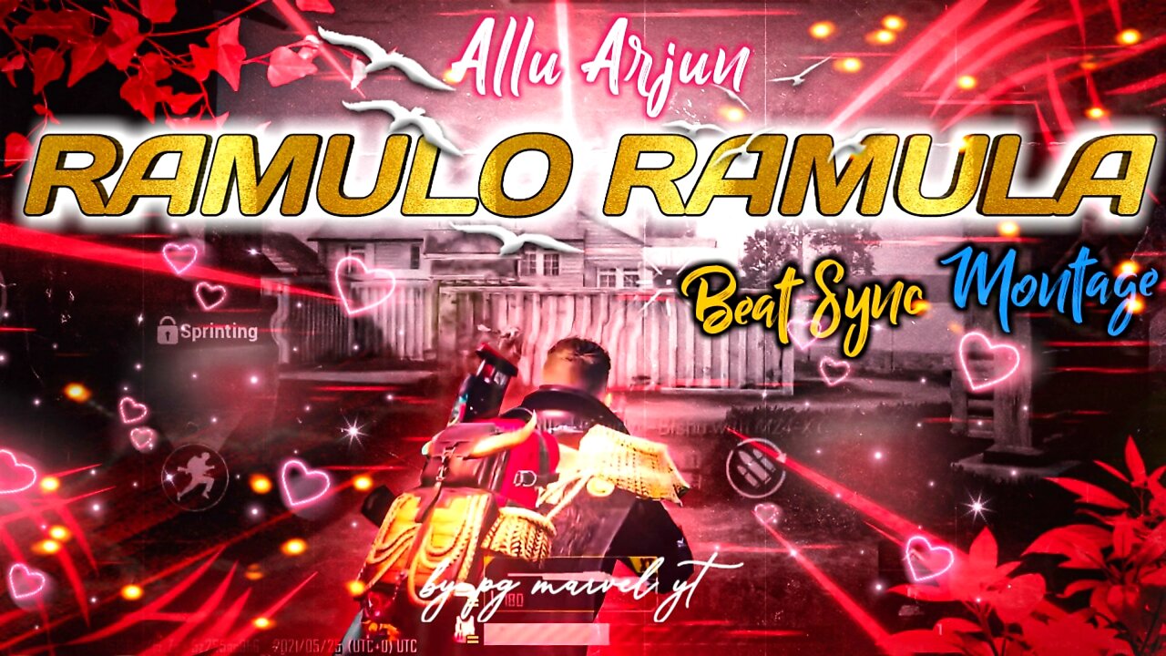 Ramulo Ramula - Beat Sync Montage || Allu Arjun Song Pubg Montage || First Montage ||