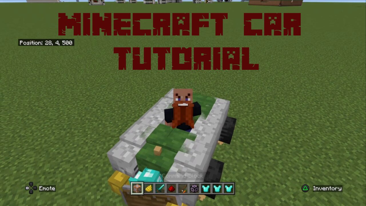 How to build a WORKING CAR in Minecraft - Tutorial - [Updated] Bedrock Edition 1.20.51