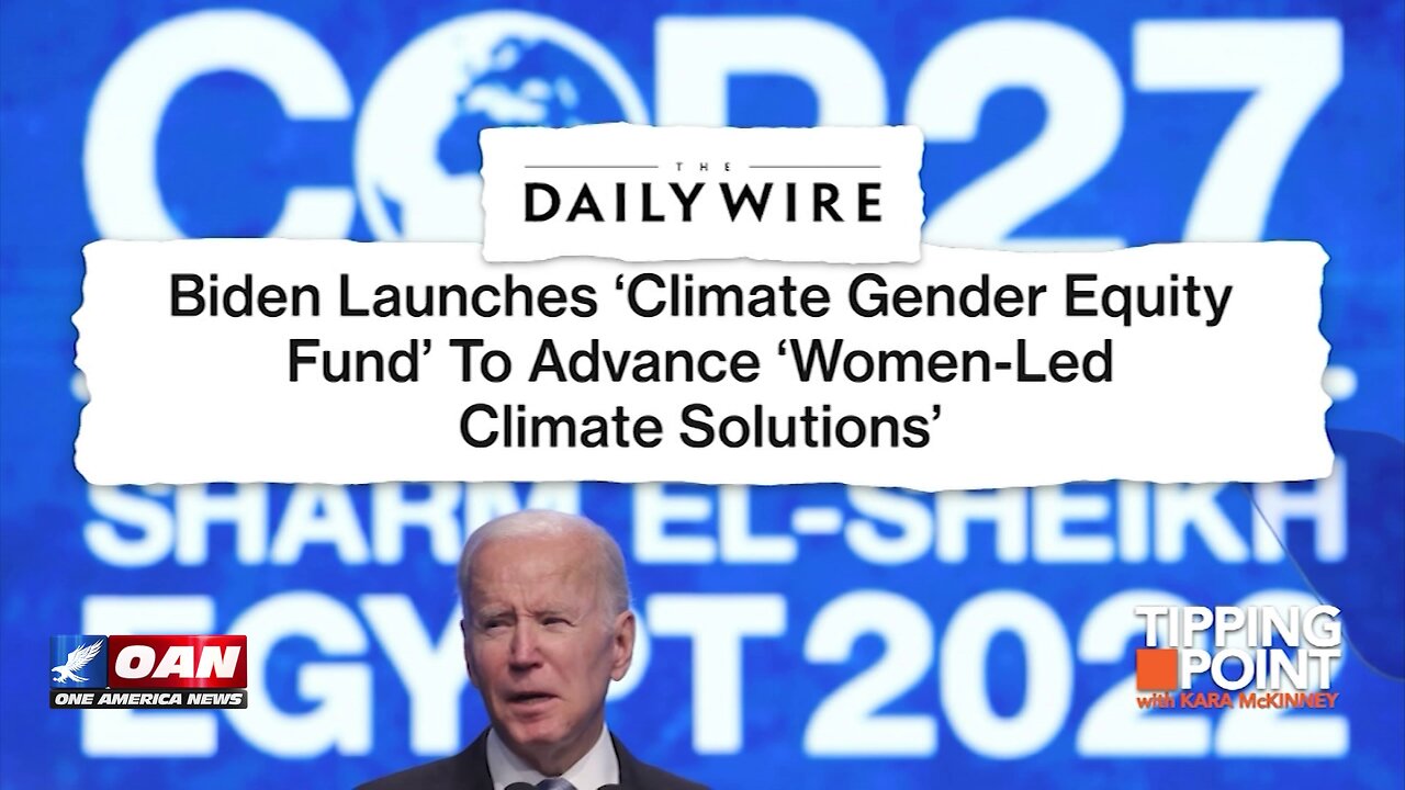 Tipping Point - Biden Launches "Climate Gender Equity Fund"