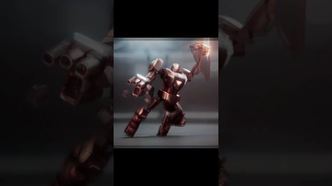 Lego Mech Iron Man 76203 - AI Art #shorts#shortvideos#Lego#IronMan#Mech