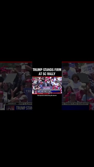 Trump Stands Firm at SC Rally