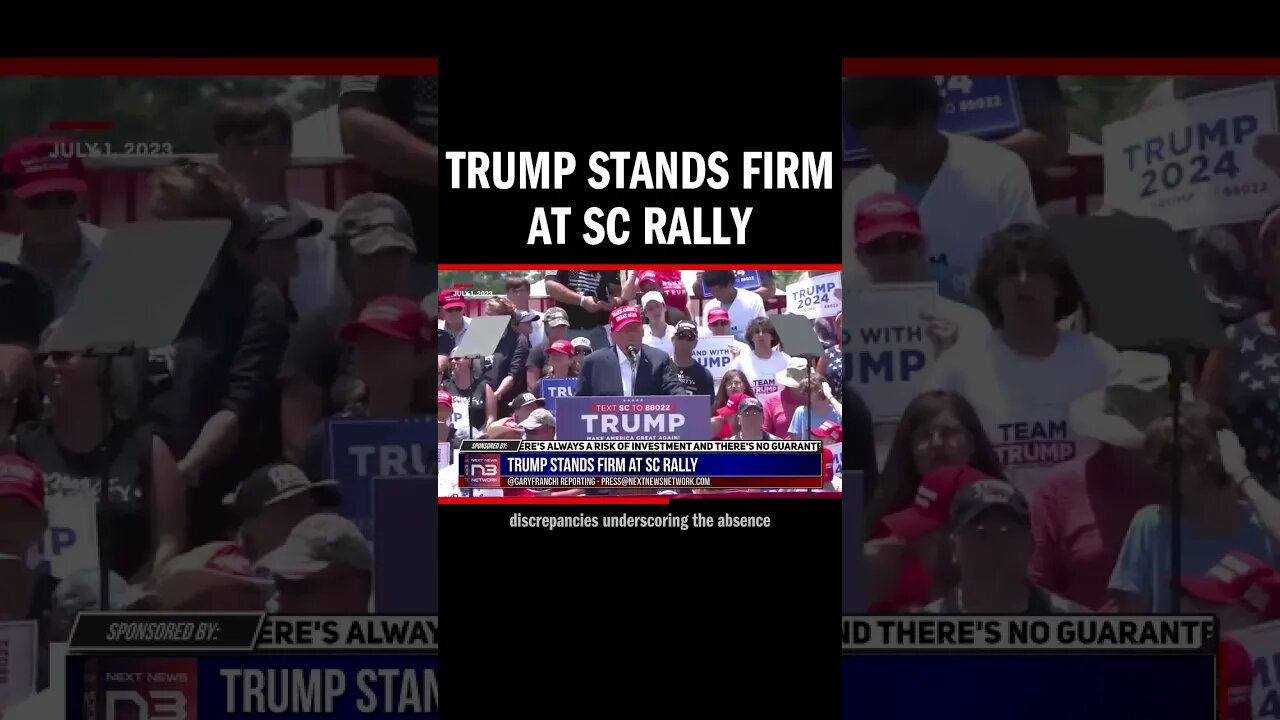 Trump Stands Firm at SC Rally