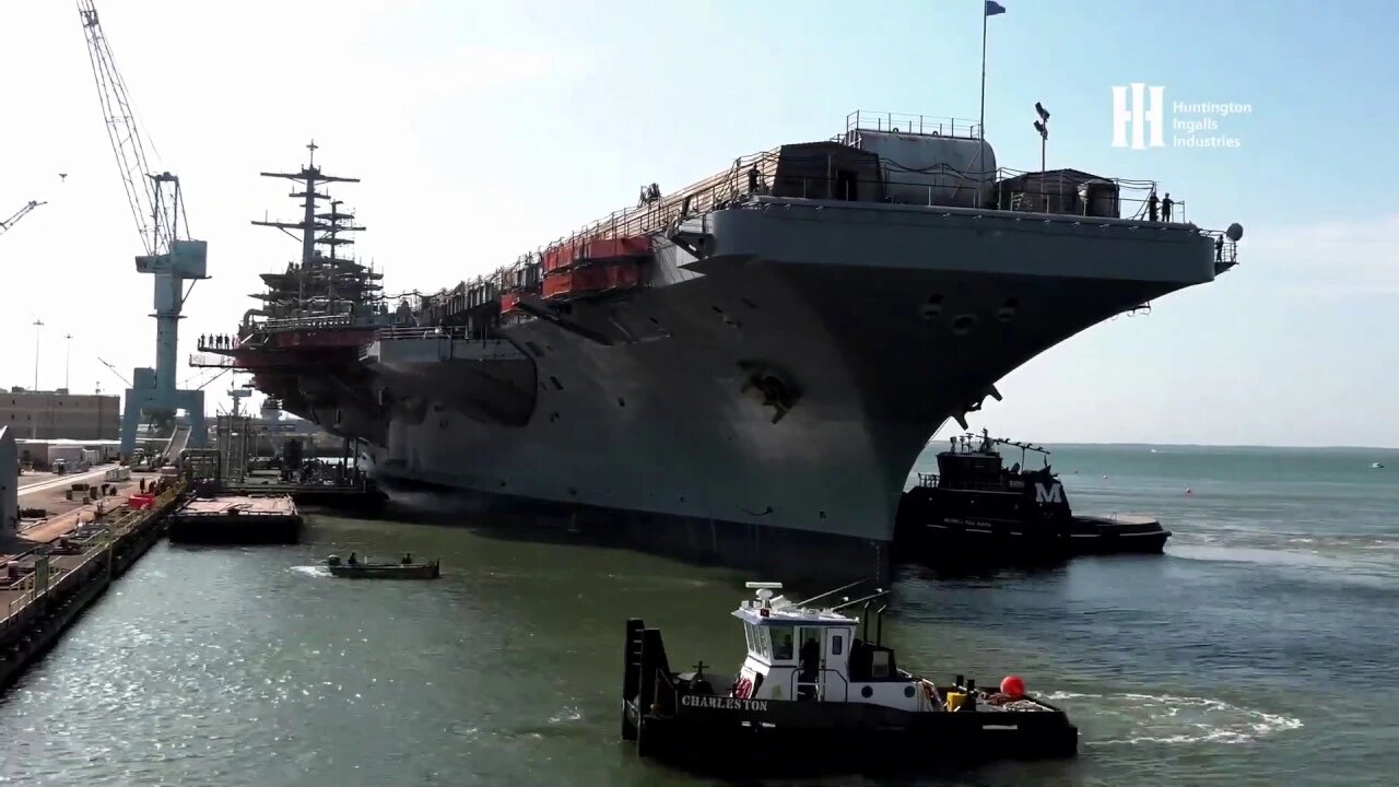 🔴👀🔴 Time-Lapse: USS George Washington Completes Dry Dock