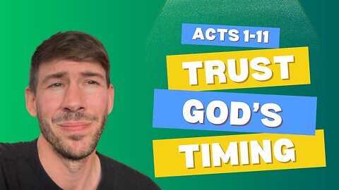 TRUST IN GOD TRUMPS ANXIETY - ACT 1-11