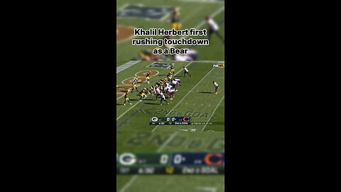 Khalil Herbert’s first and last touchdown as a Bear