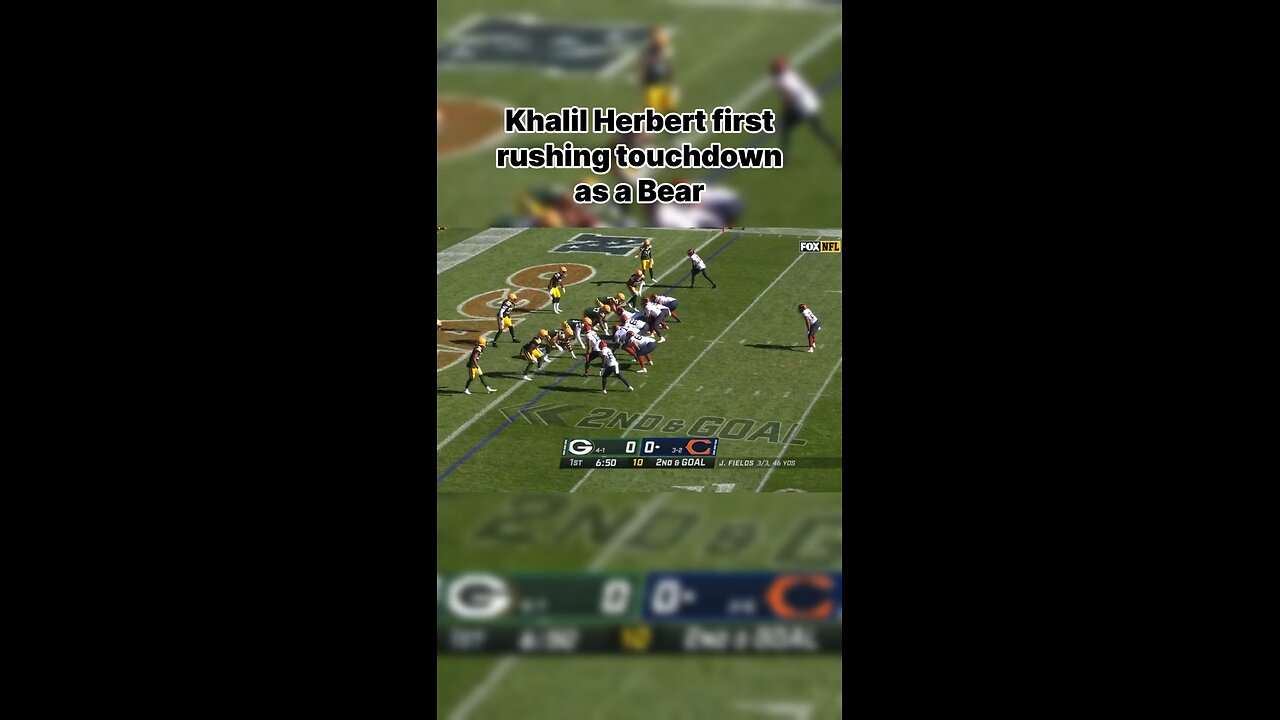 Khalil Herbert’s first and last touchdown as a Bear