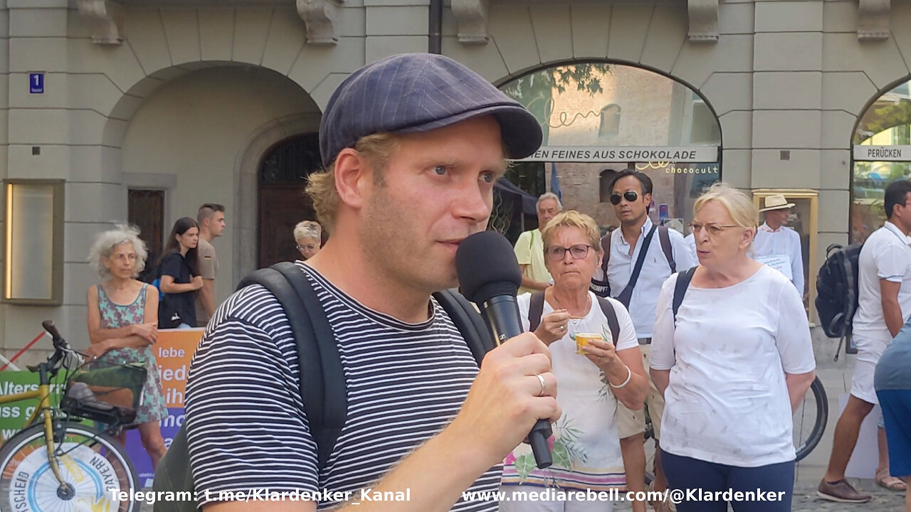 Rede von Melchior "München steht auf" Rindermarkt 23.08.23