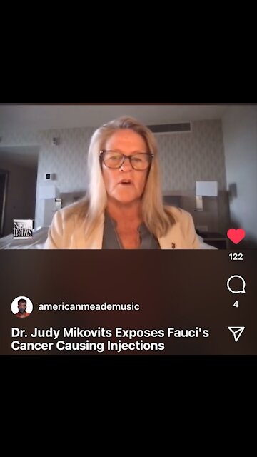 Dr. Judy Mikovits Exposes Fauci’s Cancer Causing Injections