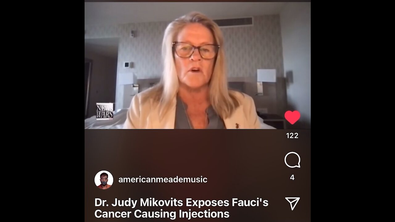 Dr. Judy Mikovits Exposes Fauci’s Cancer Causing Injections