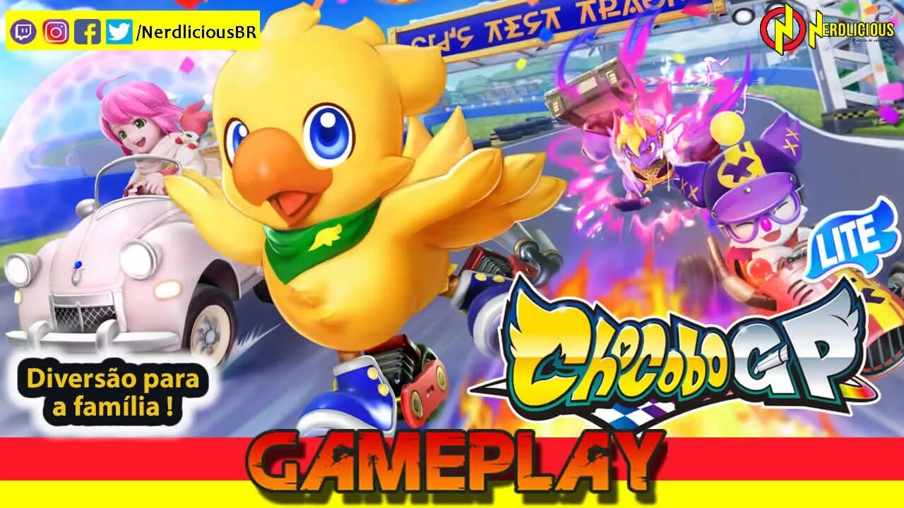 🎮 GAMEPLAY! Jogamos CHOCOBO GP, o mais novo jogo de corrida da SQUARE ENIX no Nintendo Switch. Veja!