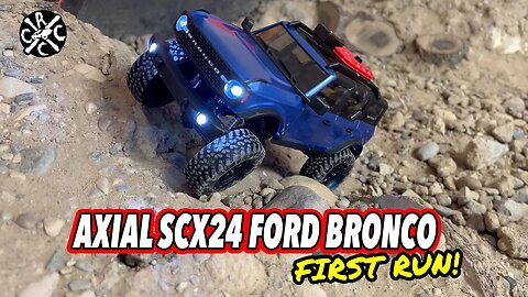 New Axial SCX24 Ford Bronco FIRST RUN!