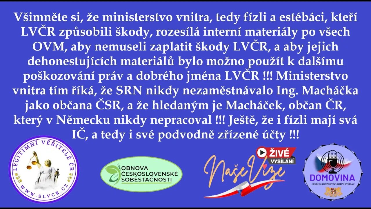 Telefonát s p. Ptáčkovou z úřadu ve Vlašimi