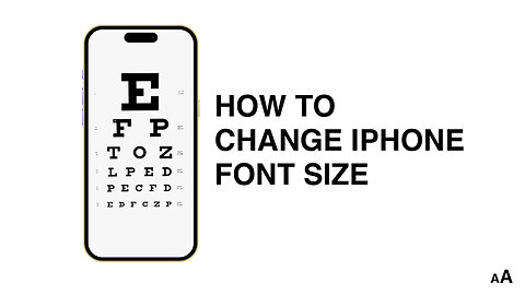 How To Change iPhone Font Size!