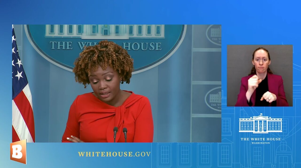 WH Press Secretary Karine Jean-Pierre speaking with reporters...