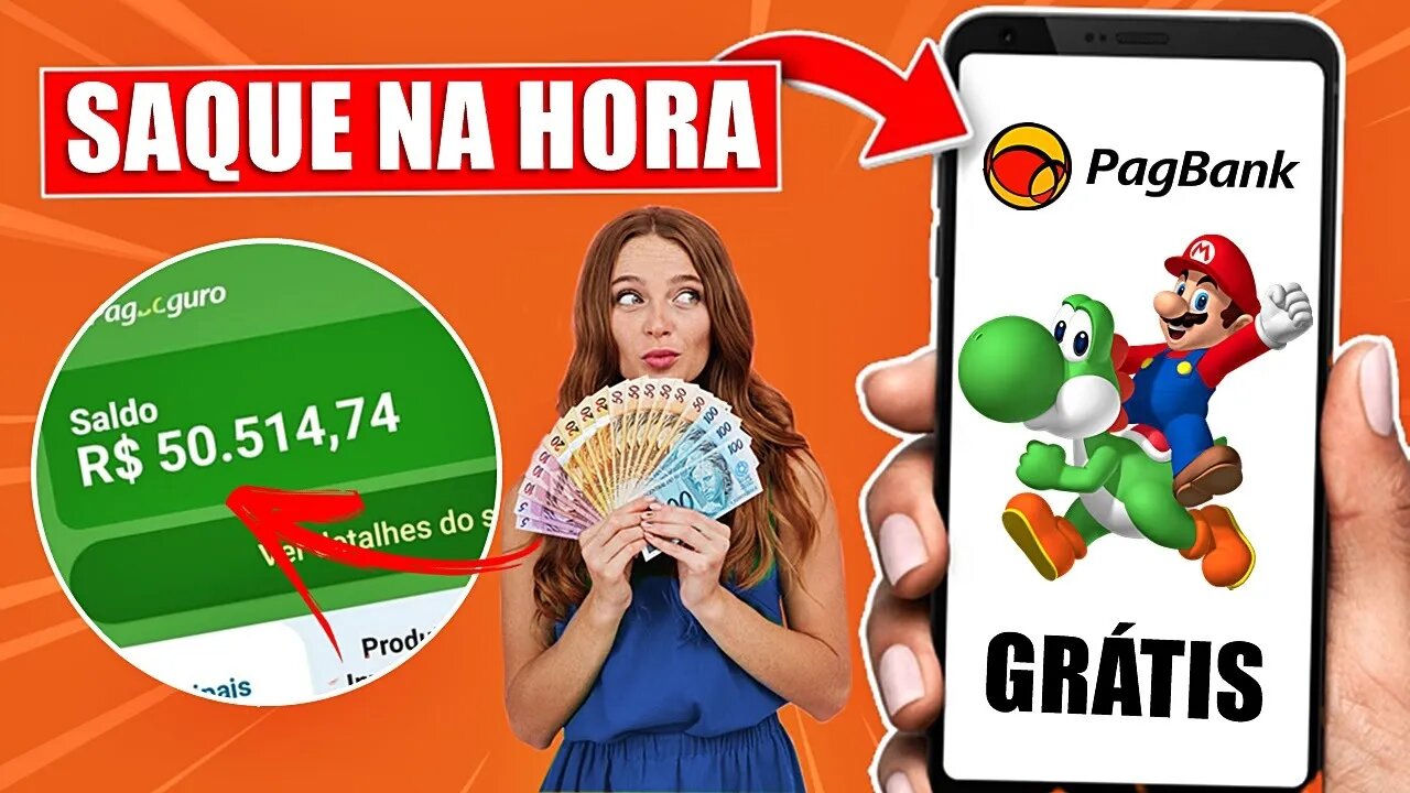 [ADEUS KWAI] Novo App Pagando no Cadastro + R$300 Via Pagbank Sem Limites (Ganhar Dinheiro Online)