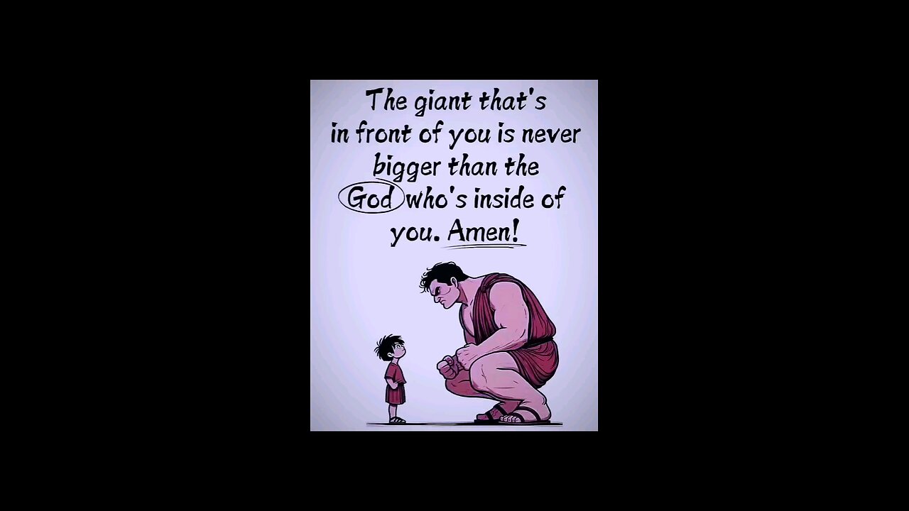 Not even a giant can conquer God