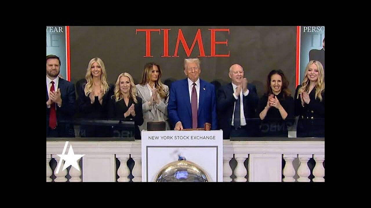 Donald Trump Rings NYSE Bell w/ Ivanka, Melania & Pregnant Tiffany Trump