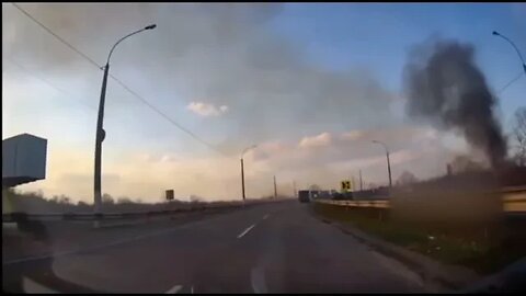 Driving in Ukraine, convoy under attack