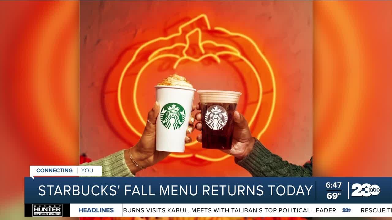 Starbucks' fall menu returns