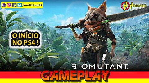 🎮 GAMEPLAY! Jogamos BIOMUTANT no PlayStation 4. Será que ele é bom?