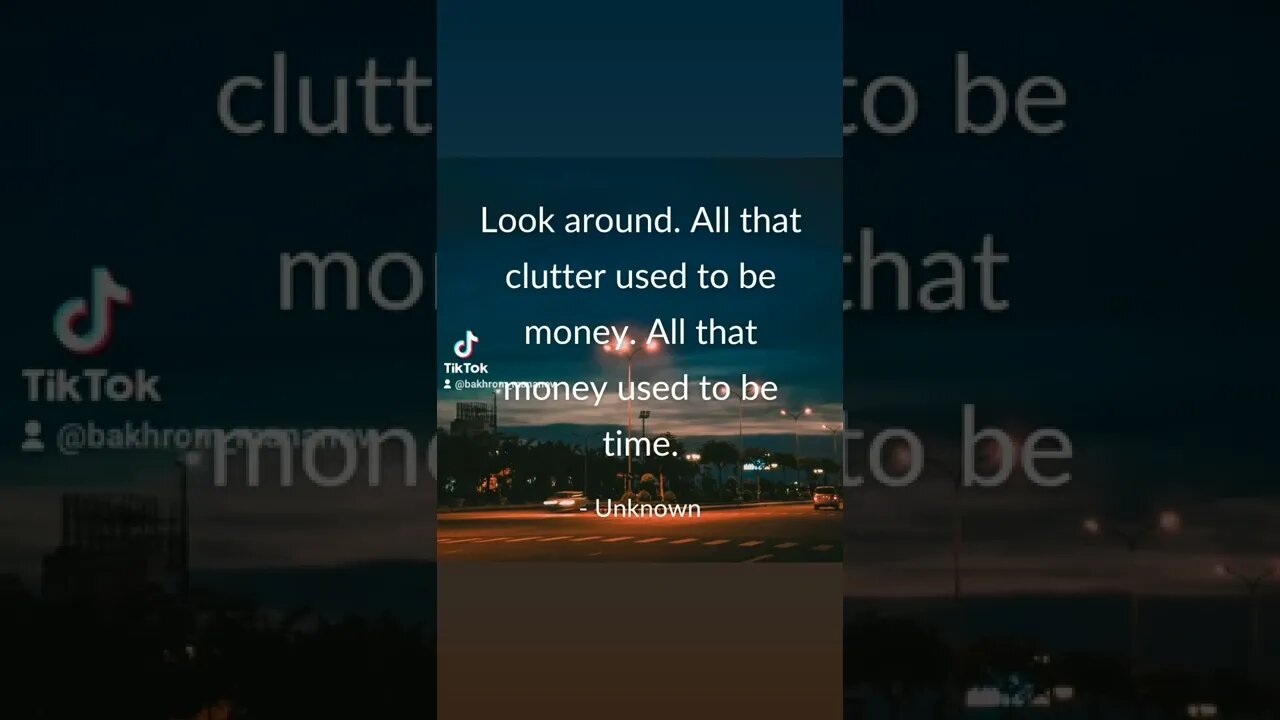time is nonrenewable.