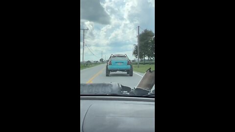 Can a Civic be a side by side? Cruising tractor tires to the muddy trails