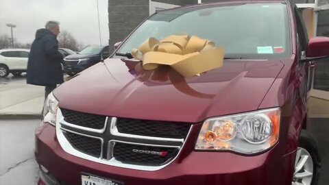 West Herr gifts 18-year-old Gabby Kranock a wheelchair van after being paralyzed by suspected drunk driver