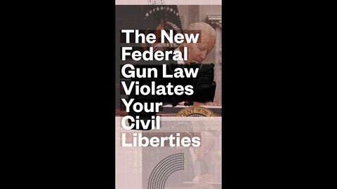 The new federal gun law violates your civil liberties. #Shorts