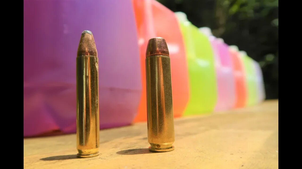 350 Legend vs 450 Bushmaster - How Many Milk Jugs???