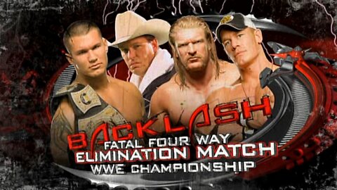 John Cena vs Randy Orton vs Triple H vs JBL Backlash 2008 Highlights