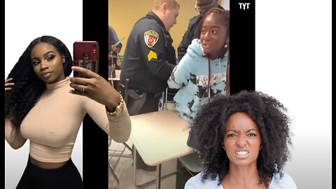 Hood rat Ghetto black woman student gets arrested for threatening her white teacher in class at HBCU Winston-Salem University