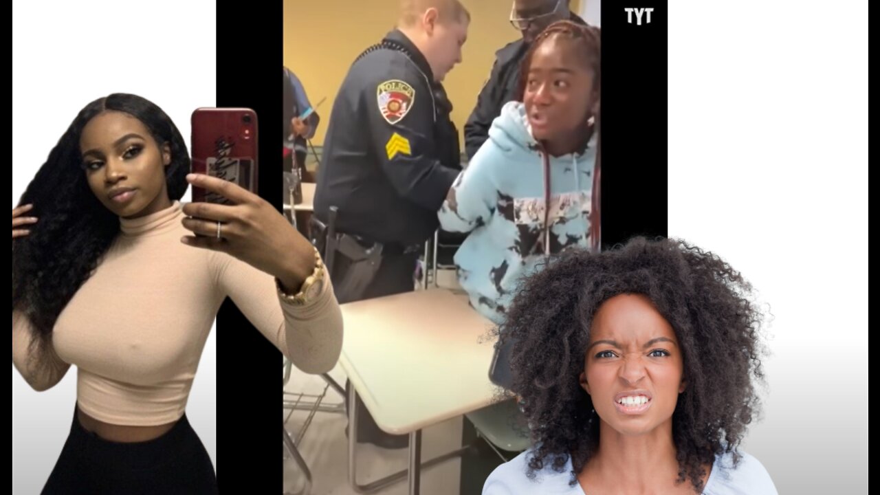 Hood rat Ghetto black woman student gets arrested for threatening her white teacher in class at HBCU Winston-Salem University