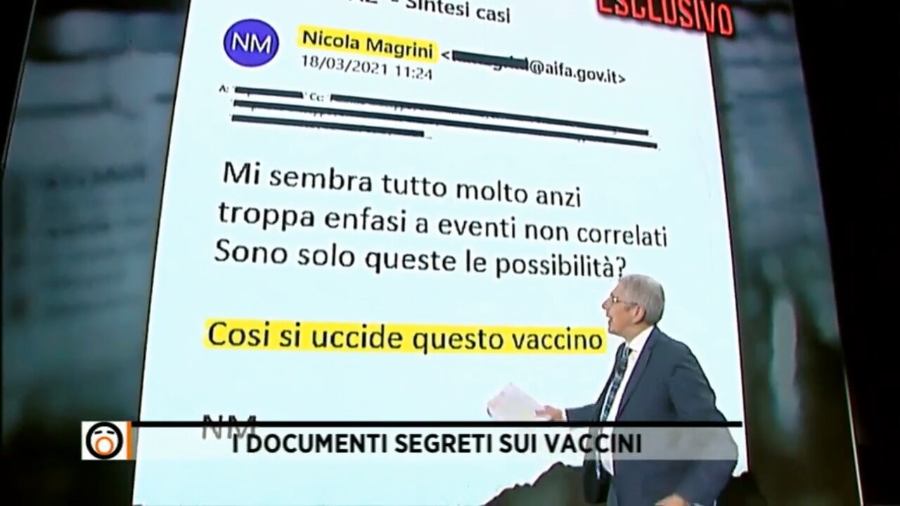 COVID, AIFA DECISE DI UCCIDERE GLI ITALIANI PER SALVARE IL BUSINESS DEL VACCINO!