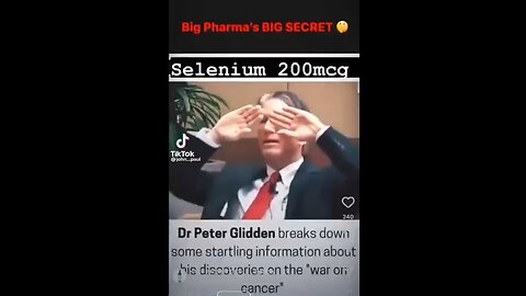 Selenium. Why, because the medical industry and big Pharma are for profit.