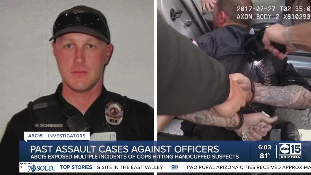 Past assault cases against officers