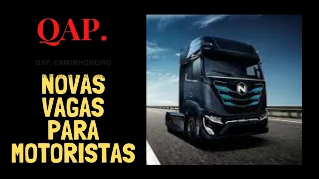 Novas Vagas de Emprego para Motorista.