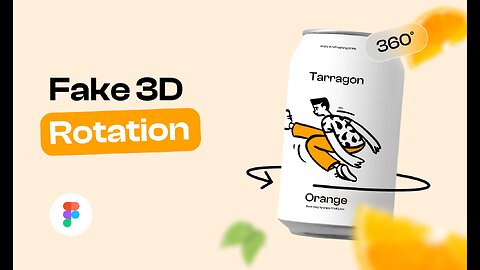 Figma Tutorial: Fake 3d Rotation in Figma