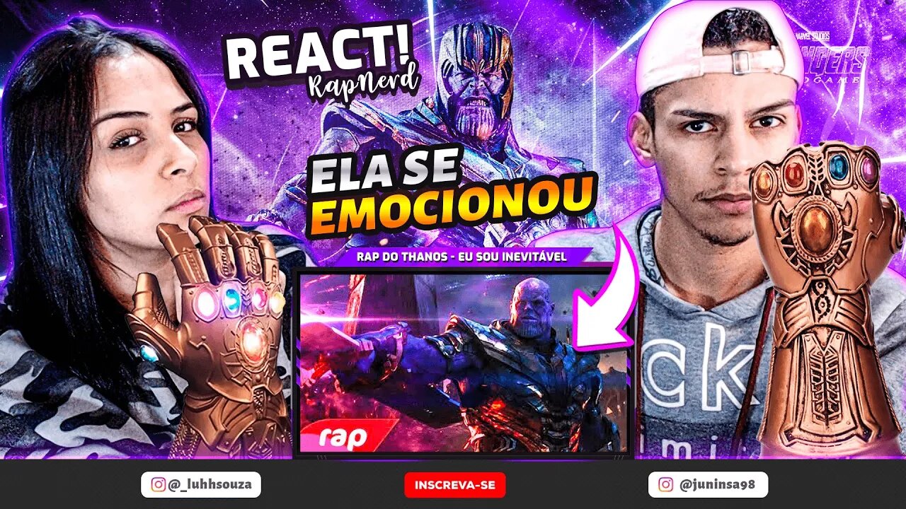 Rap do Thanos (Vingadores: Ultimato) - EU SOU INEVITÁVEL | NERD HITS | [React em Casal] 🔥