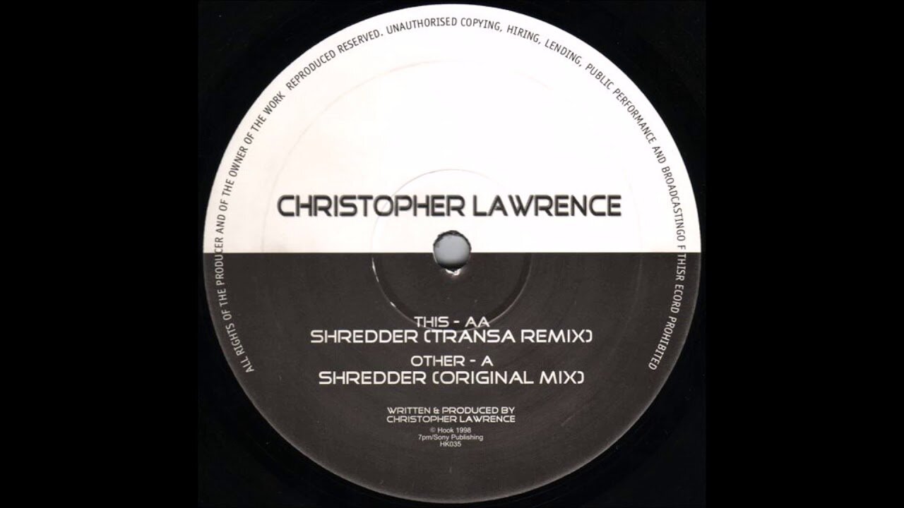 Christopher Lawrence - Shredder (Transa Mix)